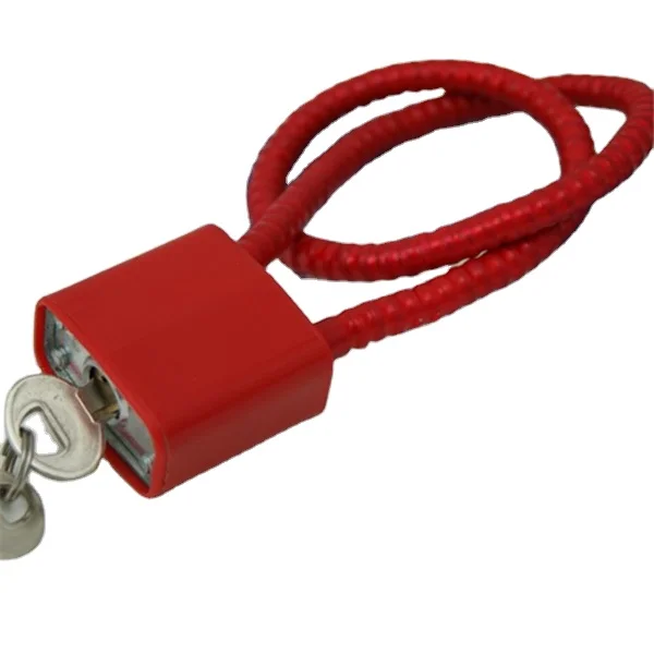 2021 hot sale product high quality cable safety padlock retractable cable gun lock with key