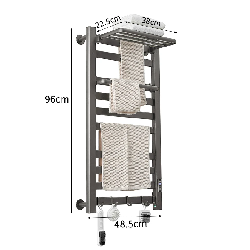 Hot-Selling Luxury Wall-Mounted Leak-Proof Waterproof Constant Temperature Heated Towel Rack