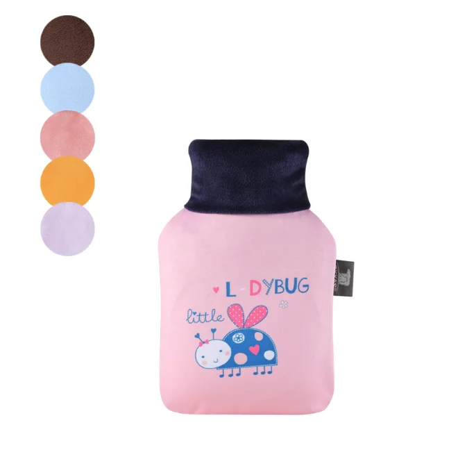 
1Pcs Lovely Cartoon Hand Warm Water Bottle Mini Hot Water Bottles Portable Hand Warmer Girls Pocket Hand Feet Hot Water Bags 