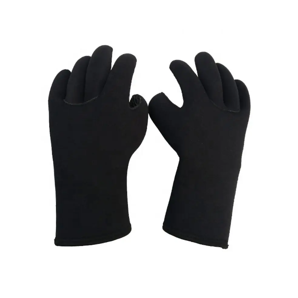 Гибкий Водонепроницаемый логотип на заказ пять пальцев термоплавательные неопреновые перчатки для серфинга дайвинга