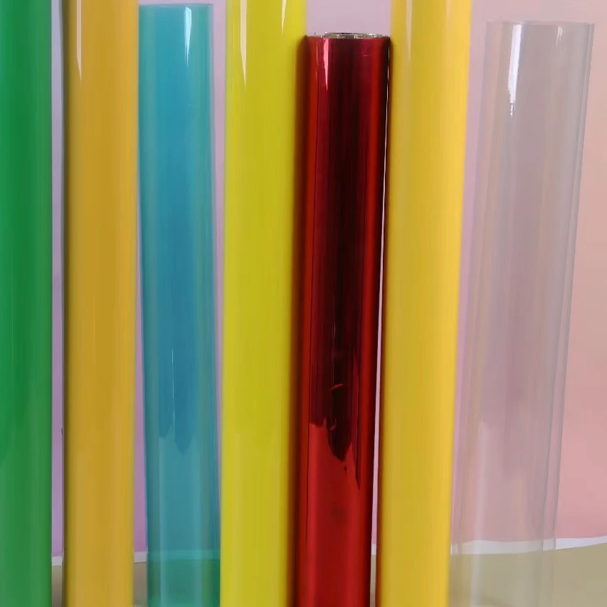 OEM Design Anti-Scratch Pet Sheet Film colorful Transparent Thermoformed RPET Film Roll