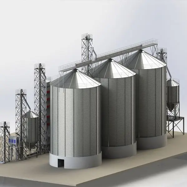 High quality low price chicken farm Corn Wheat Paddy Rice grain silo for storage