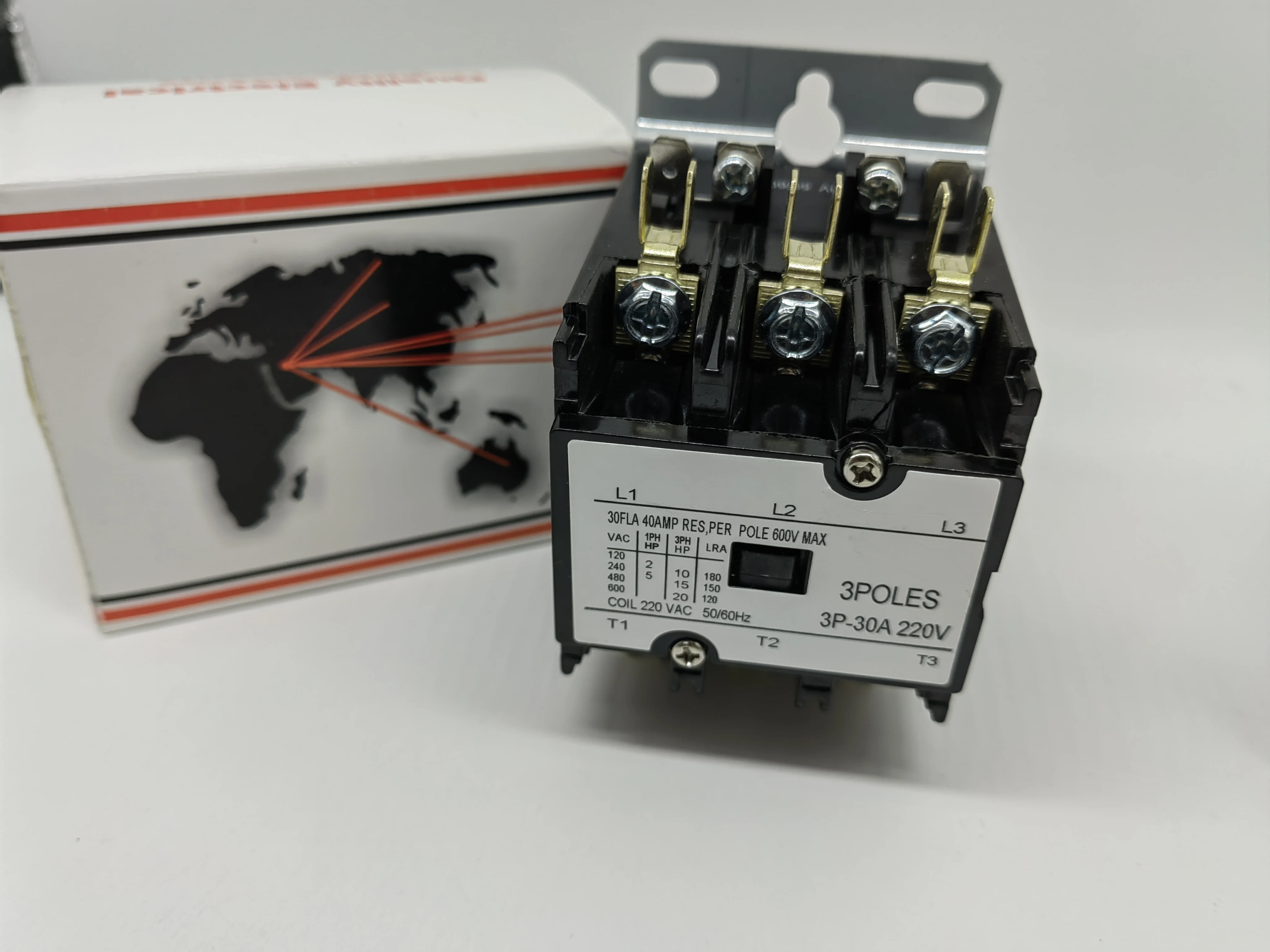 3-phase 220v/380v coil magnetic 3-pole magnetic contactor AC contactor 1P 2P 3P 4P