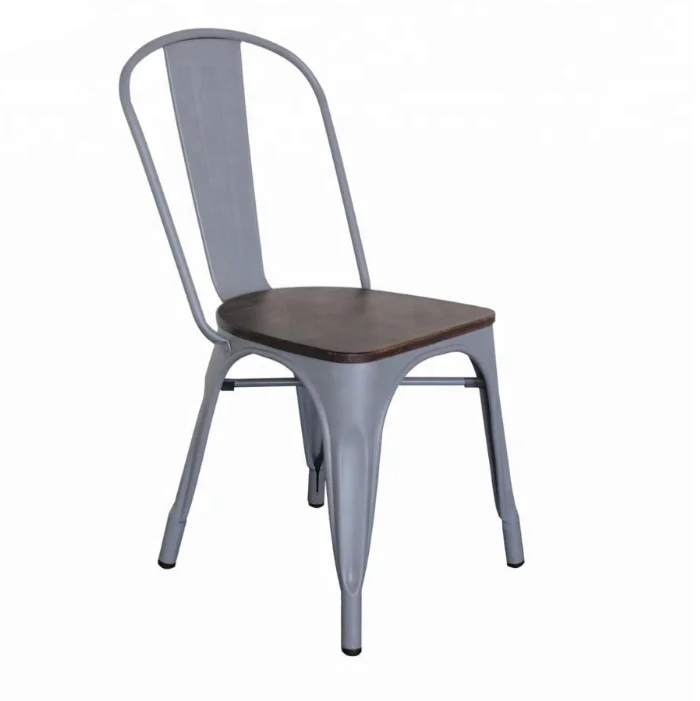 Hotsell modern design stackable restaurant dining chair with timber seat