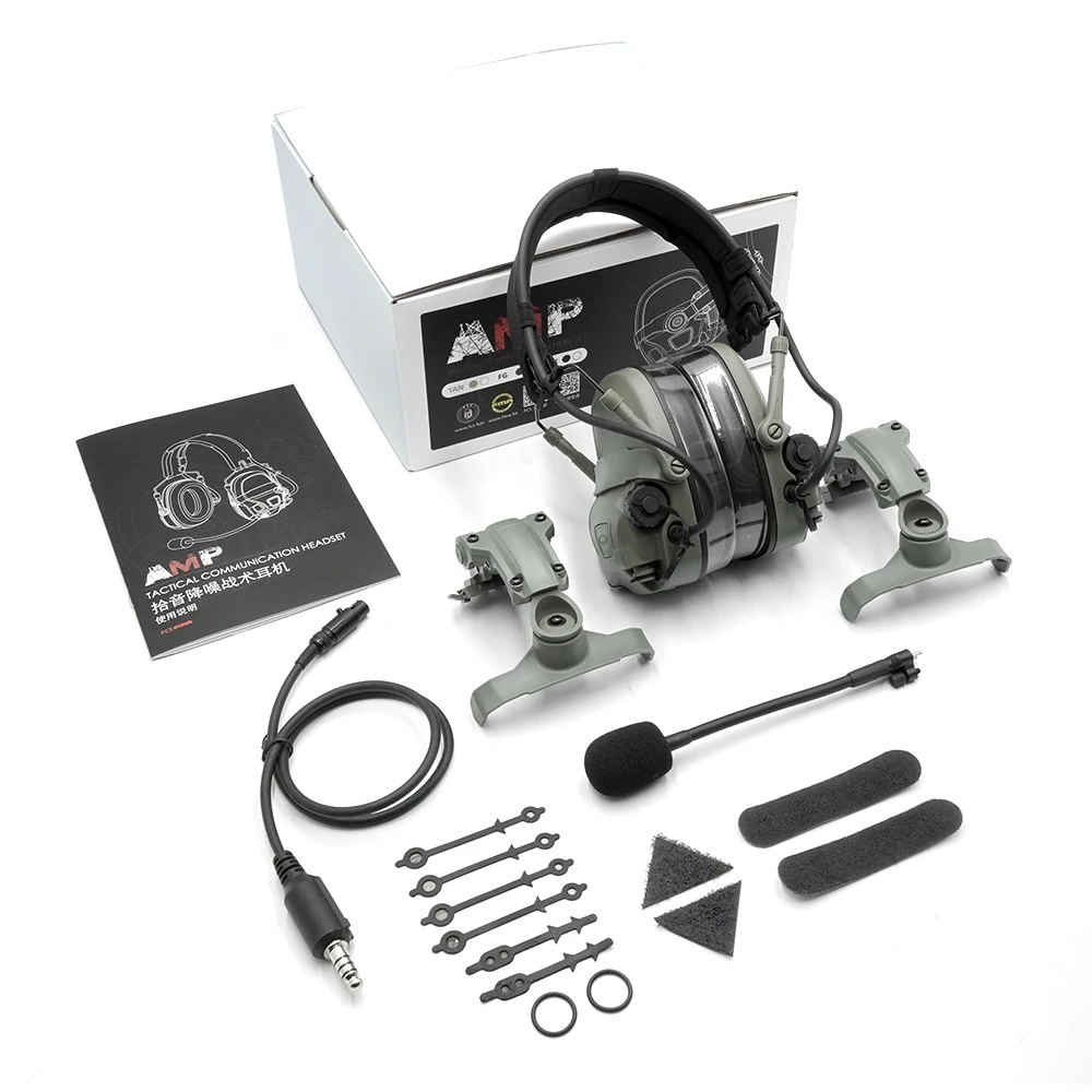 FCS AMP Headset With PTT V60 Combo