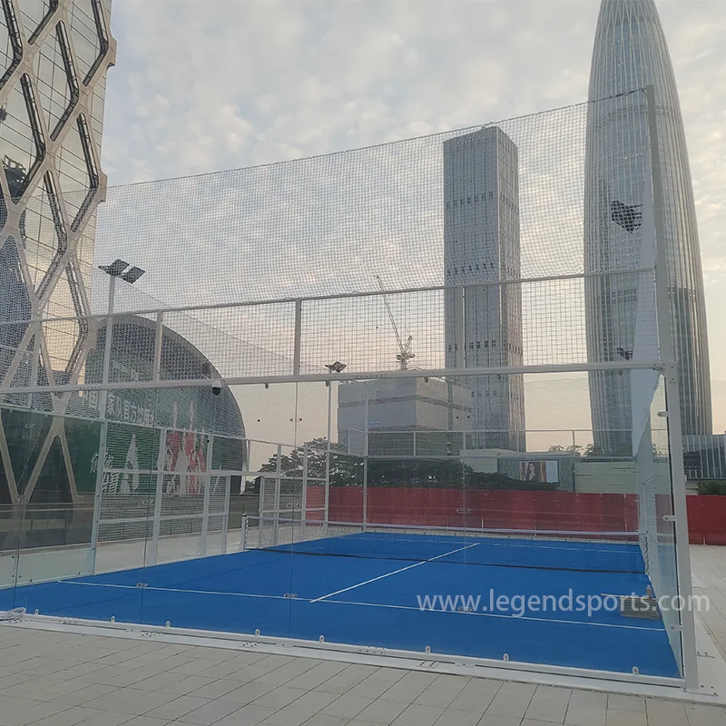 Chinese Professional Supplier For Outdoor Sports Custom Panoramic Padel Court Price