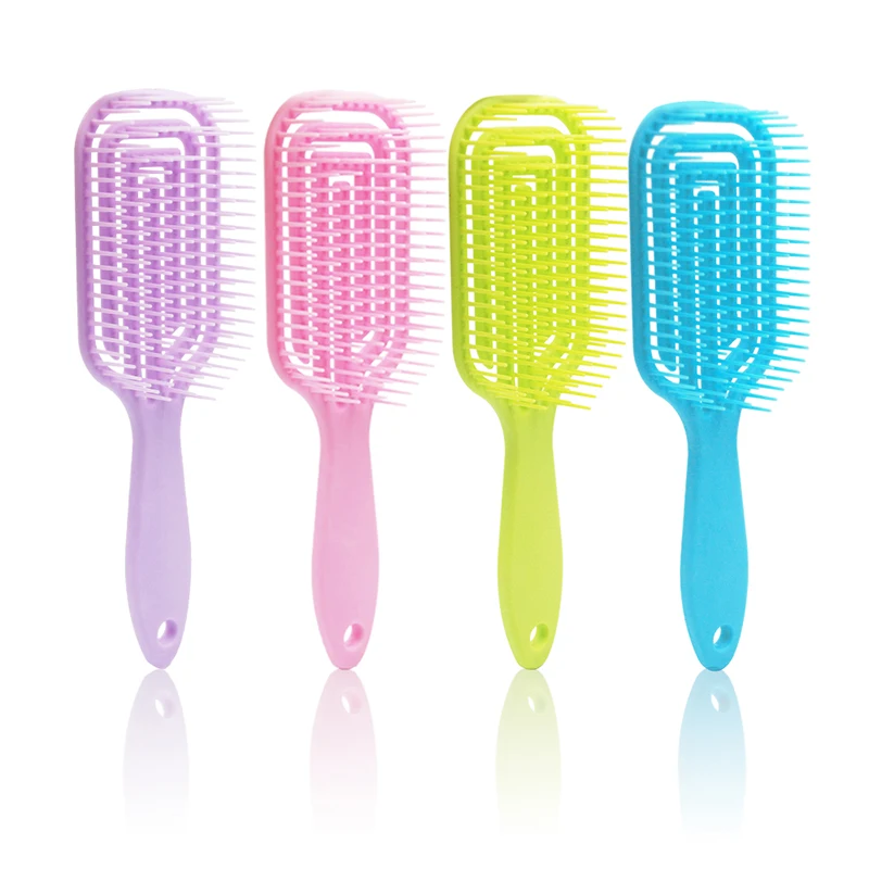Personalised Scalp Massage Hair Brushes Teasing Denman Curved Wave Brush Air Vent Detangling Hair Comb