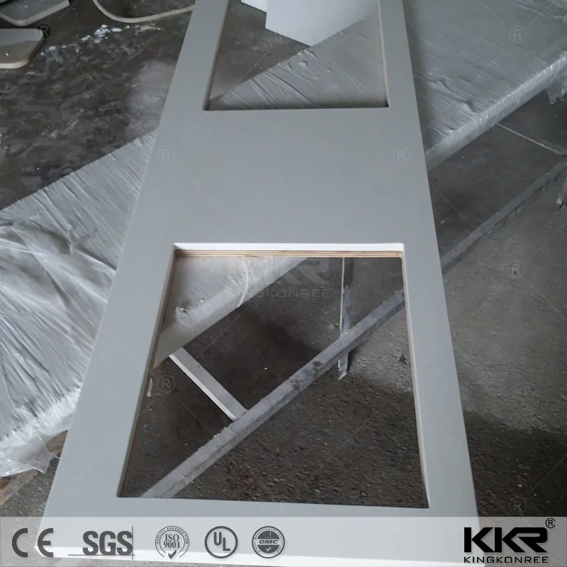 acrylic polyester solid surface artificial marble stone countertops for kitchen