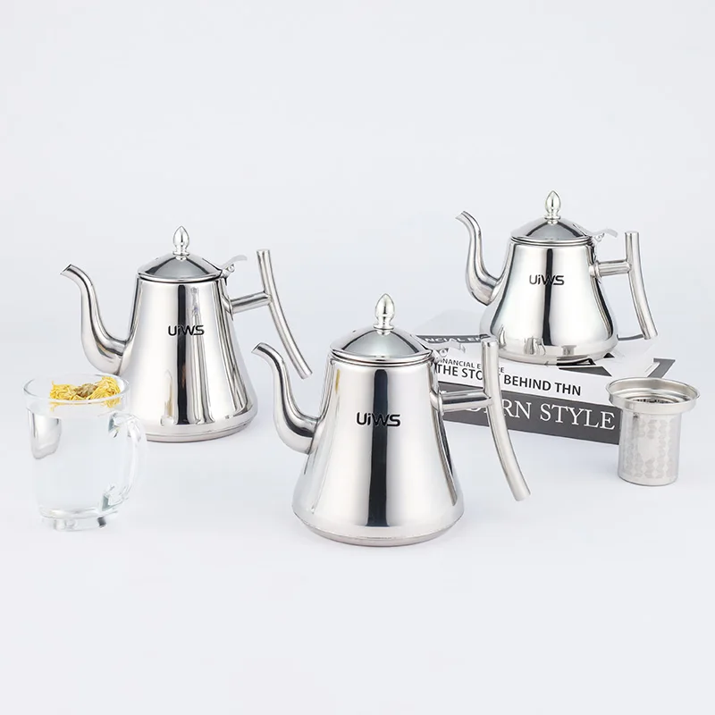 Hot Sale Tea Kettle Stainless Steel Coffee Kettle With Filter Serving Arabic Kettle