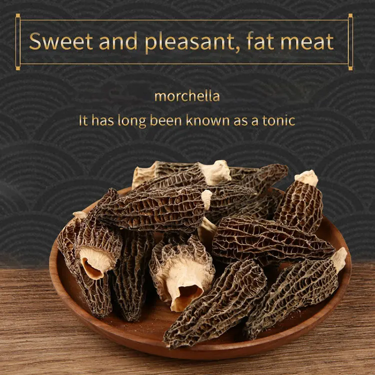 Hot product wild plant Vitamin-Rich Collagen Dried Morel Black Mushrooms