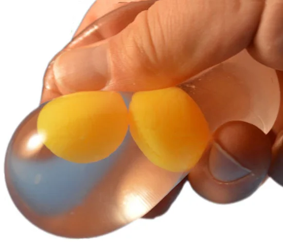 Sticky Egg Shape Transparent Vending Ball surprise egg toy