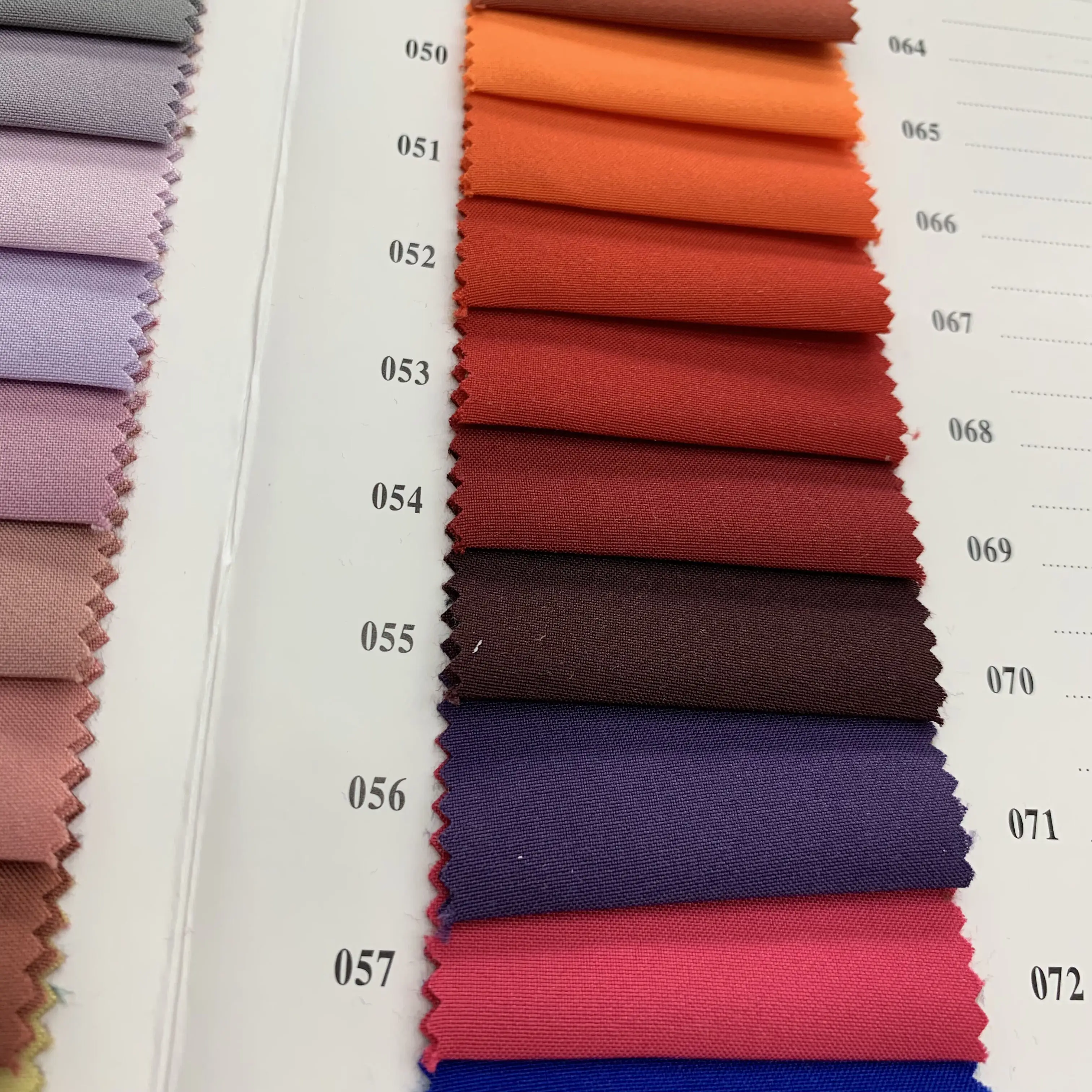 In stock solid waterproof 100% recycled polyester 100D 4 way strength plain pongee fabric for jacket