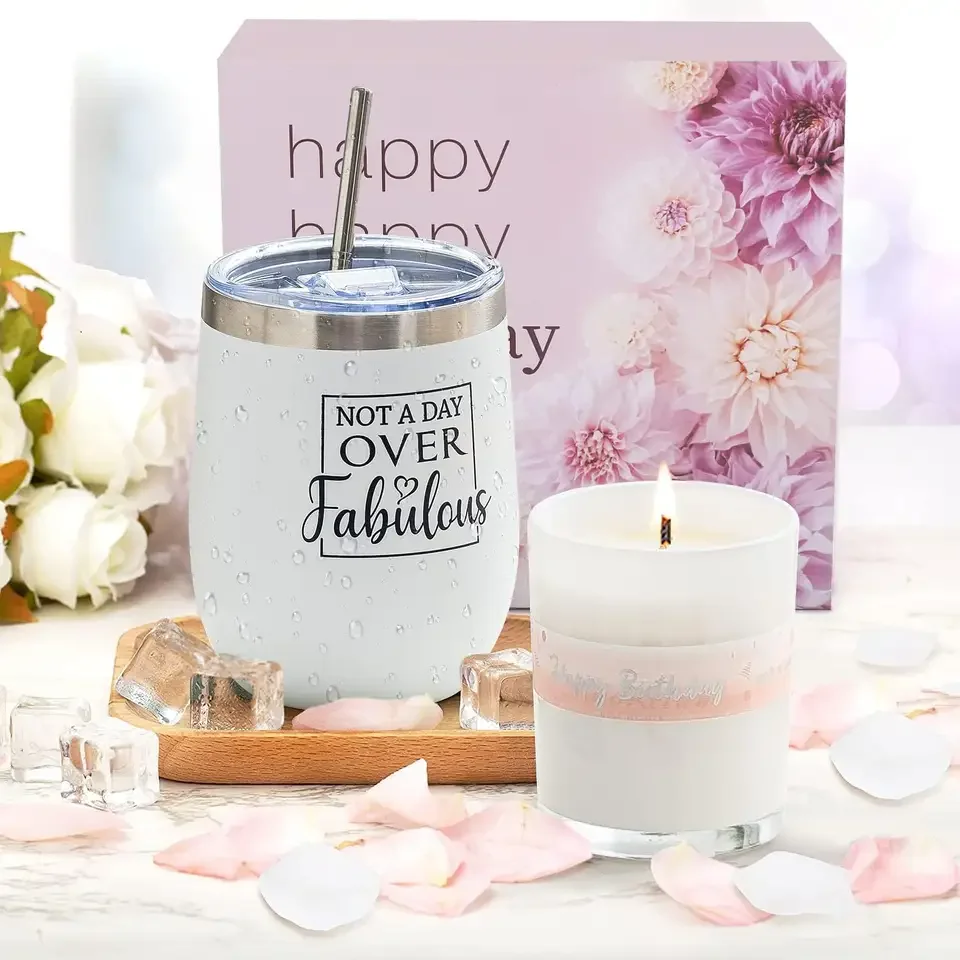 Wholesale Birthday gift baskets for women personalized handmade pink Rose Bath spa gift set 2023 New stock bridesmaid gift