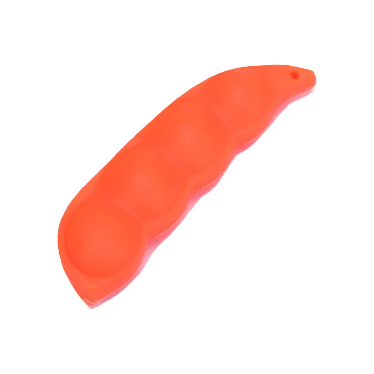 Pea pod multi-functional portable silicone bag lifter key pendant for vegetable lifter