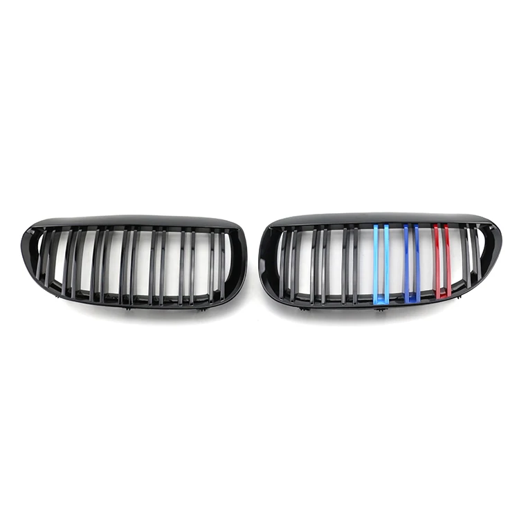 M color double slat line grill bumper grill ABS kindly grill For Bmw 6 series E63 2006-2010