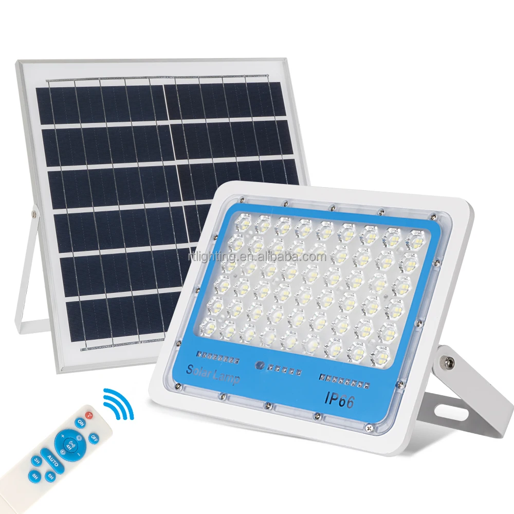 Rechargeable Outdoor Solar Flood Lighting 100W 150W 200W 300W Solar Led Flood Light Reflector 150W