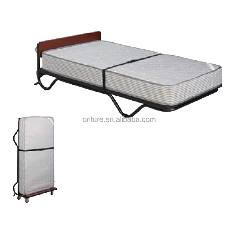 B005 Hotel Supply Single Metal Foldable Rollaway  Extra Guest Bed for Hotel