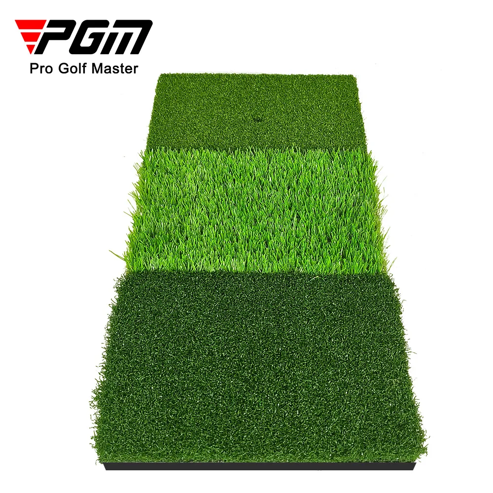 PGM Wholesale 3 colors green colors Long grass and short grass home use foldable portable multifunction mini golf practice mat