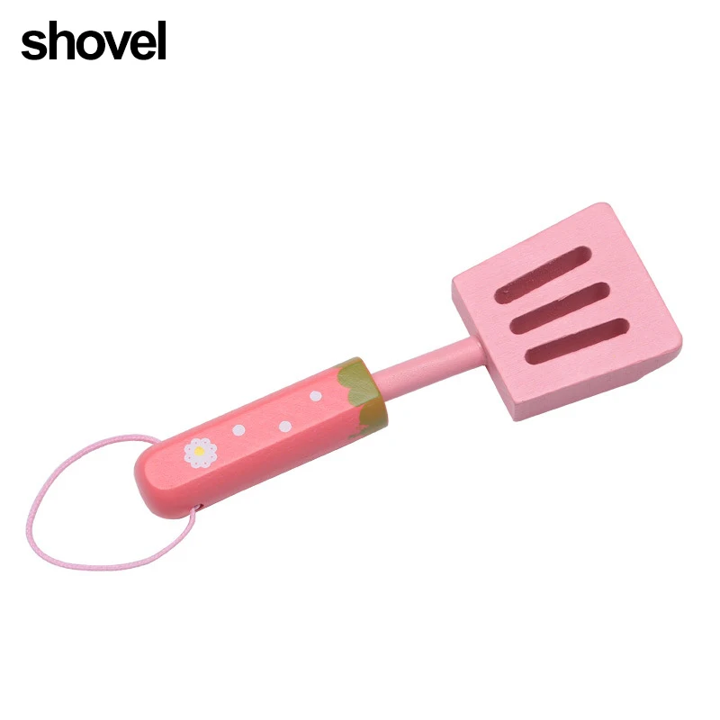 Wooden Play Home Chop Le Stir-Fry Toys Pan Wok Hot Pot