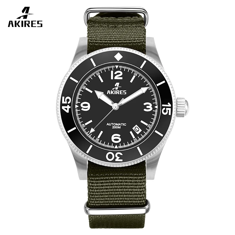 Hot Sale Case Stainless Steel Sapphire Mens Diver Watch Automatic Mechanical Watch for Men Automatic