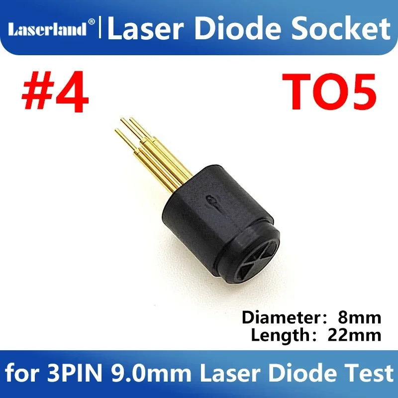 Laser Diode Socket Test Base 3pin for 5.6mm 9.0mm 3.8mm
