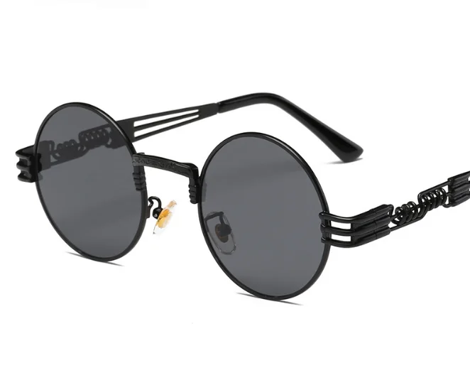 2022 8010 classic punk steam round fashion sunglasses USA sunshades sun glasses