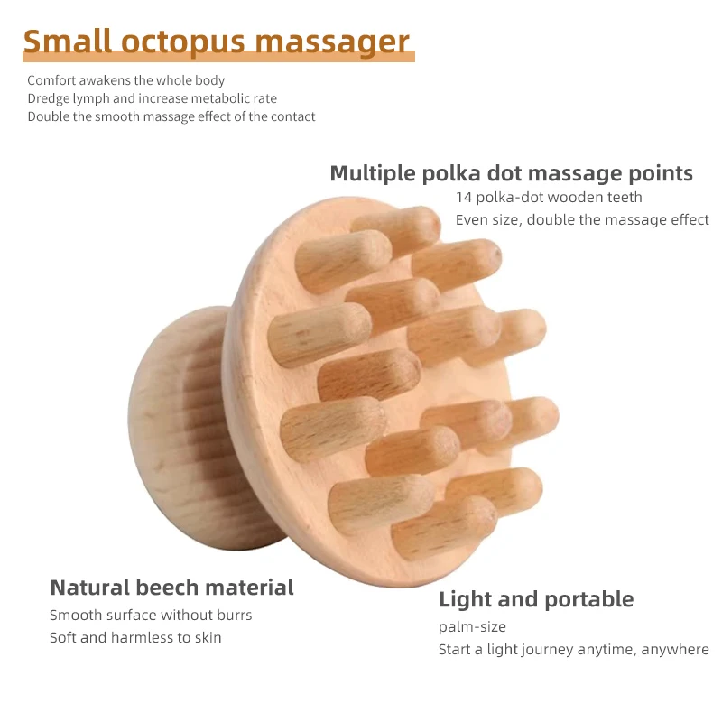 Hot Sale 6 Piece Pain Relief And Muscle Recovery Wood Therapy Tools Full Body Wooden Massage Set
