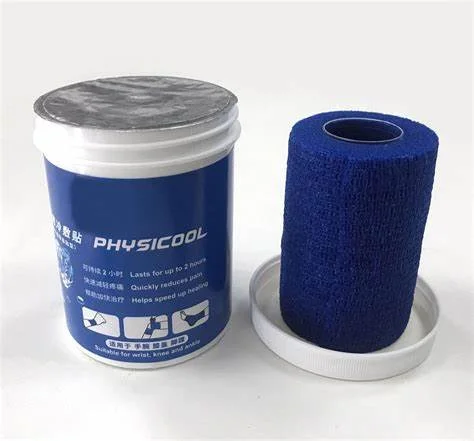 Instant Cold Compression Self Sticking Cooling Bandage Wrap Athletic Muscle Tape for Pain and Swelling No Refrigeration Needed,