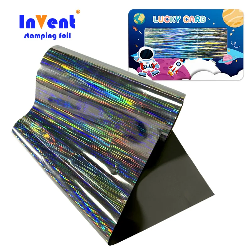 Paper Application Scratch Off Hot Stamping Foil rolls Zebra For Label Stickers card