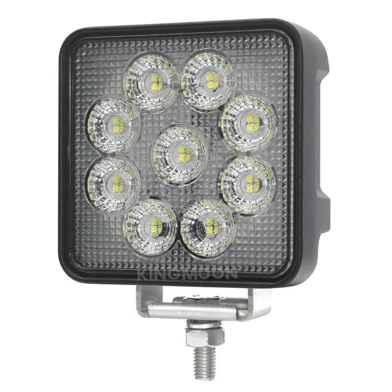 4' 27W High Flux LED Work Reverse Light with Thermo Sense for truck tractor forklift excavator harvester car