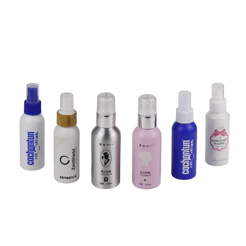 30ml 50ml 100ml 150ml 200ml 250ml Empty aluminum cosmetic sprayer bottles for cosmetic packing