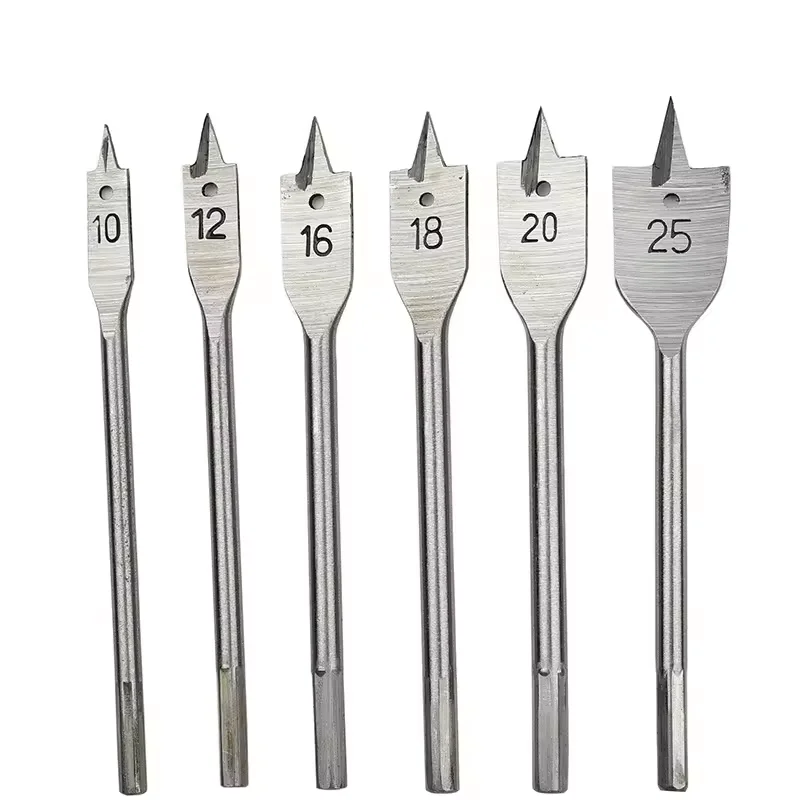 Woodworking Flat Spade Wood Drill Bit Self-feed Tip Drill Bit For Wood Drilling