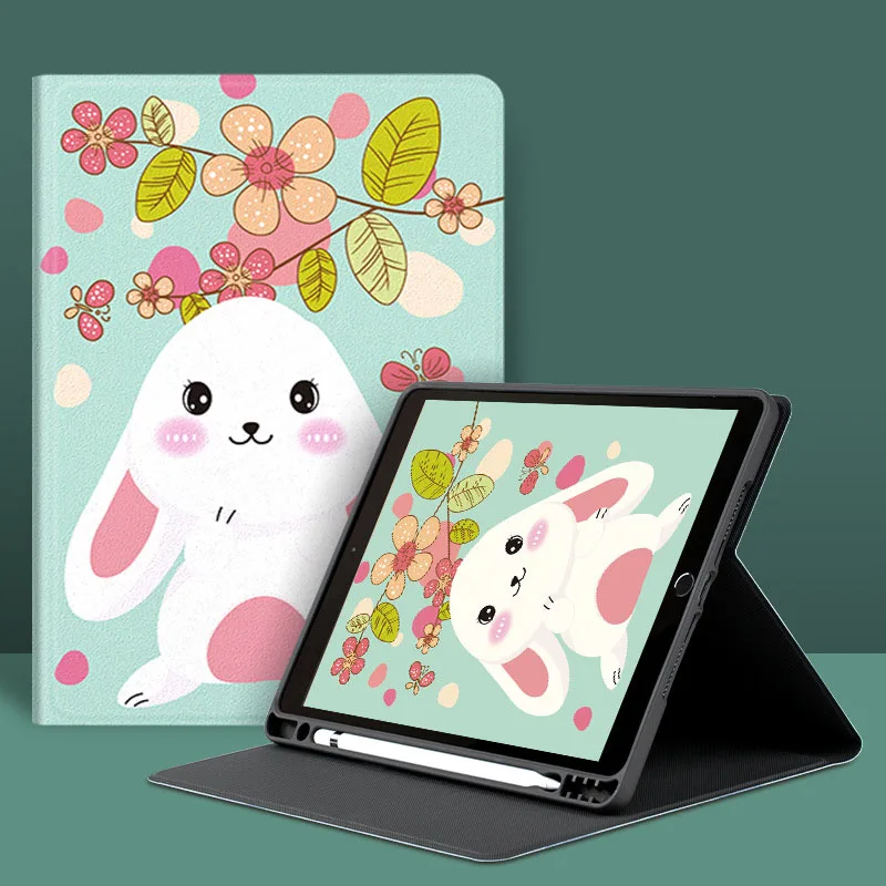 
For Apple iPad Pro 11 inch 2020 Protective Leather Soft Silicone Back Cover Cases Protector Shell Cartoon Print Cover 