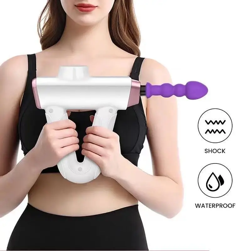 Portable Handheld Percussion Body Massager Guns Sex Toys Massage Gun Accessories Head For Men