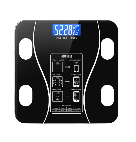 Smart Wireless APP Body Scales Fat Measure Bathroom Body Weighing Scales Hotel Home Use Electronic Scales