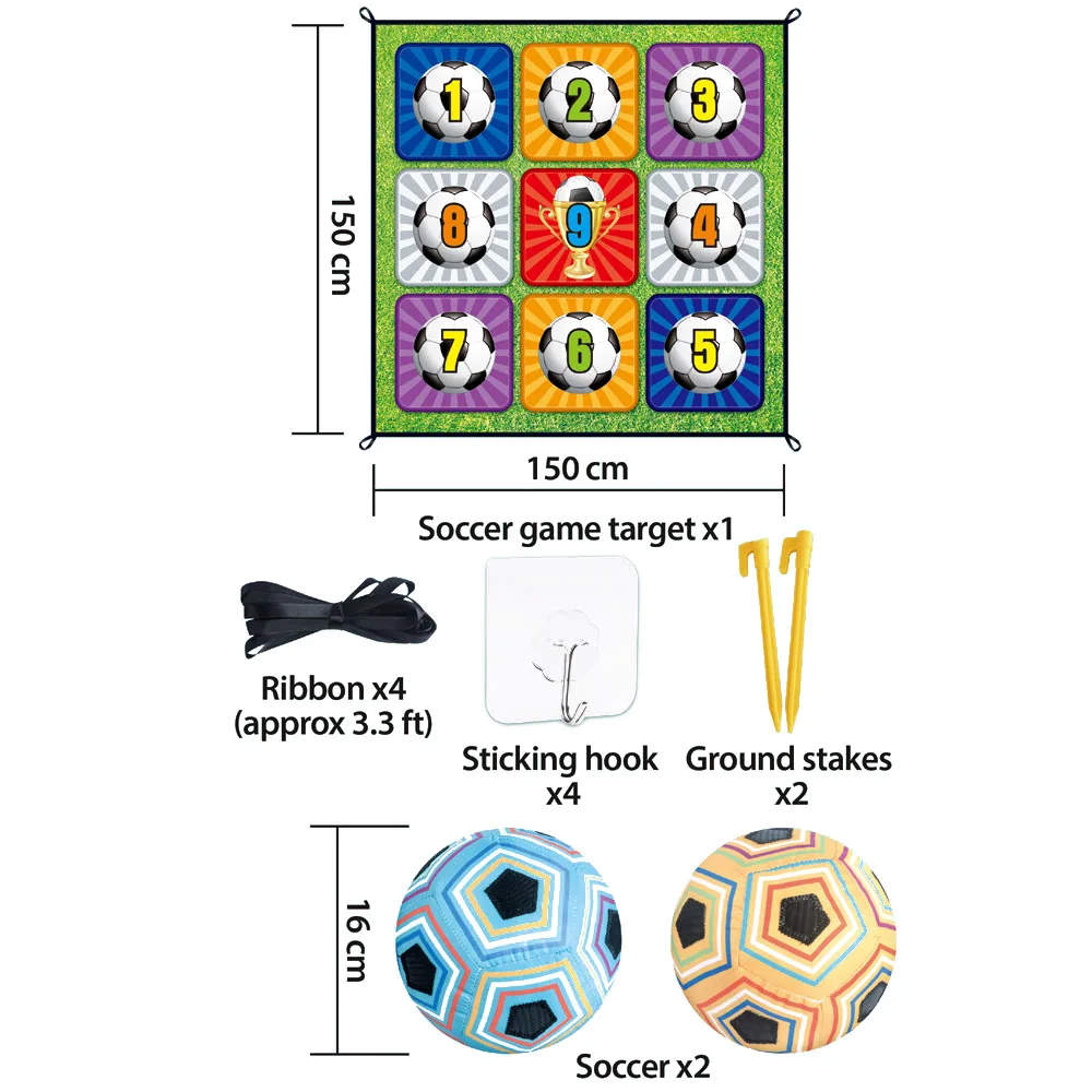 Wholesale Price 150Cm Football Training Target Set Includes 2 Cloth Balls Indoor Outdoor Shooting Throwing Sports Fun