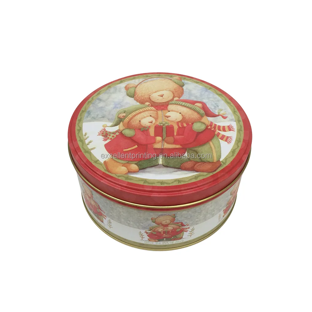 Wholesale Manufacturer custom tin boxes Custom Printed Tin Cans For Biscuit Packaging Tin Box Container