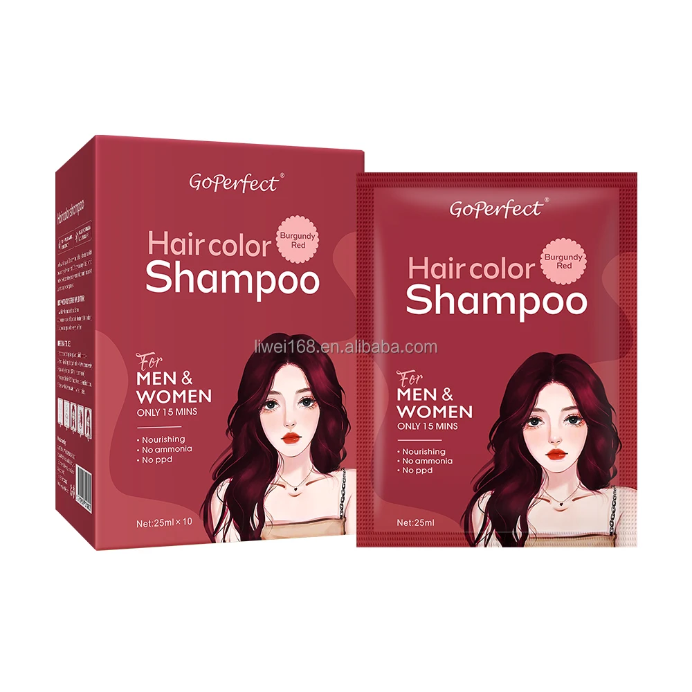 Wholesale Magic Color Hair Dye Shampoo Fast Acting Black Hair Color Argan Oil Based Permanent Hair Dye for Men & Women
