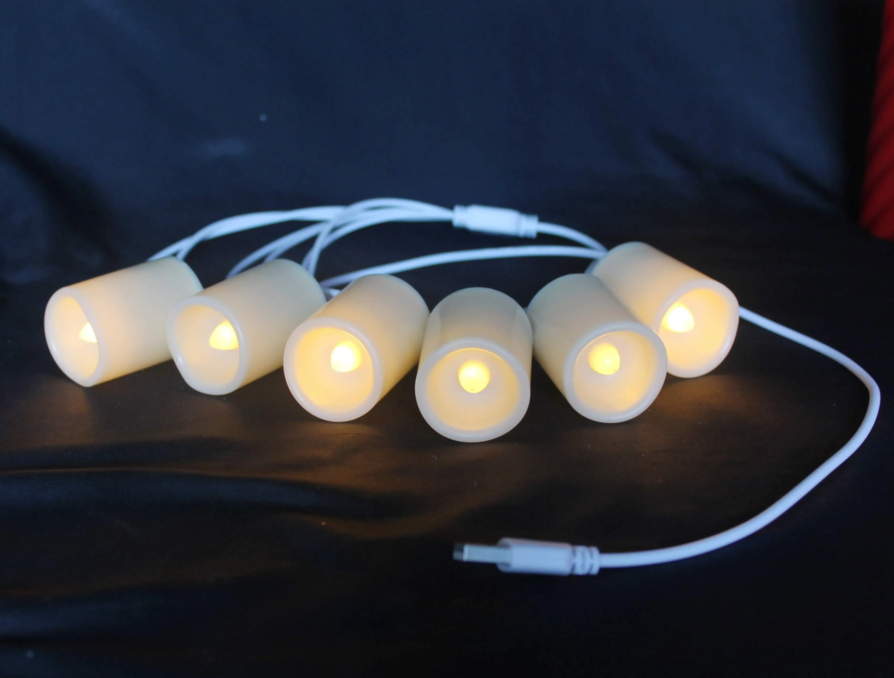 Rechargeable LED electronic candle light creative light sense romantic LED candles