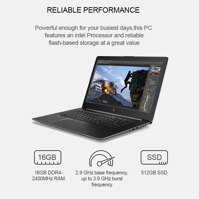 95%New Original Used Refurbished Laptop Mobile Workstation Core i7 7th Gen Processor Low Price Used Laptops Zbook15 G4 i7-7820HQ