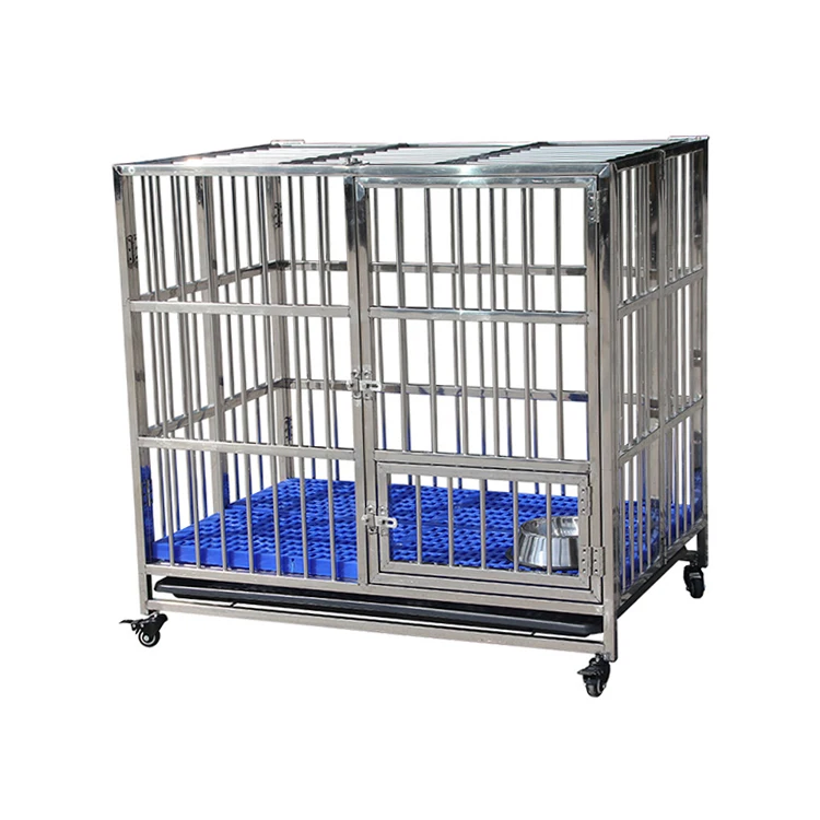 Custom small size waterproofing stackable foldable metal stainless steel dog cage