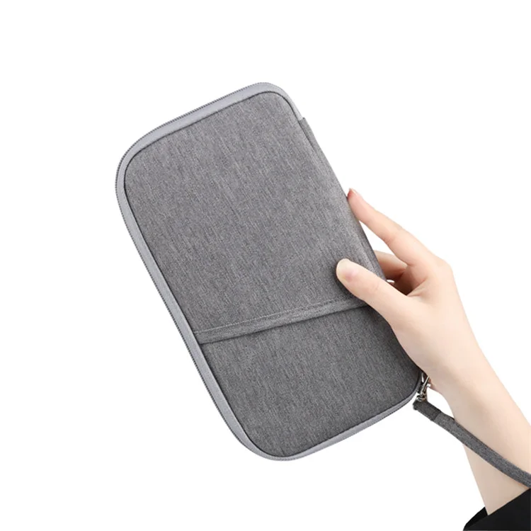 2021 new arrival high quality waterproof polyester RFID blocking passport holder with a hand strap
