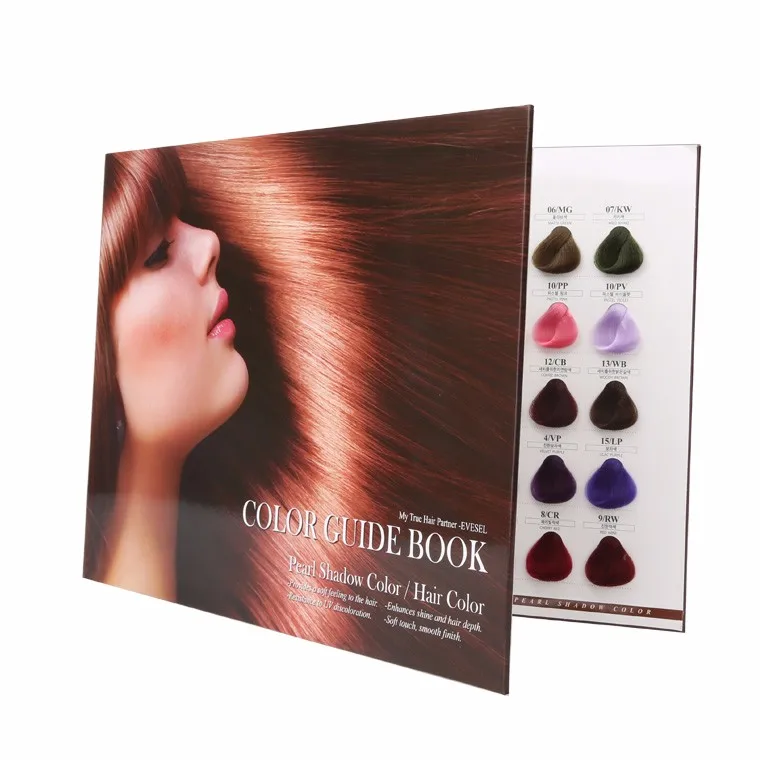Organic hair dye 2 pages hair color chart
