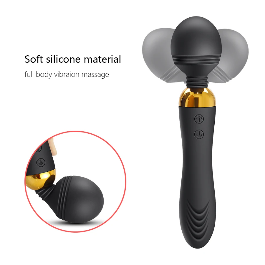 18 Vibration Modes Sex Toys Women Vagina Clitoris Massager Silicone Dual Vibrator Device Adult Sexy Product