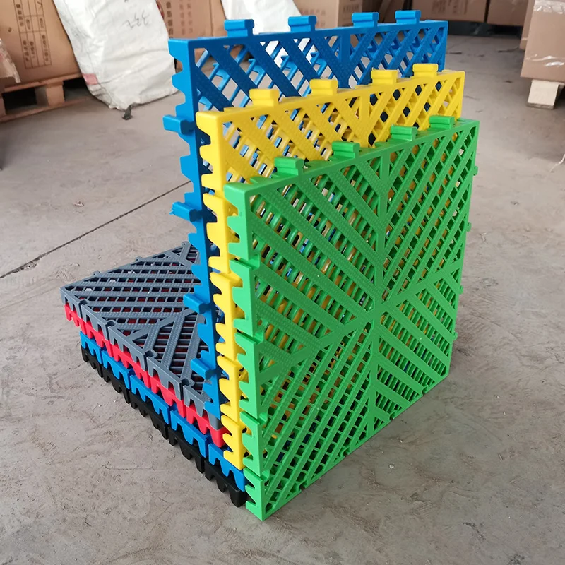 hot sale anti slip PP flooring tiles portable plastic floor mat for car wash room