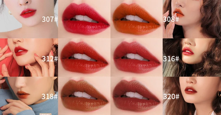 Hot Colors Makeup Easy To Color Smooth Texture Matte Diamond Star Lipstick