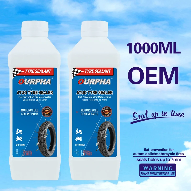 1000ml Self-Replenishing Automatic Tire sealant Tire Repair Fluid Glue for Motorcycle and Electric Vehicle Hand Tool for Car Use
