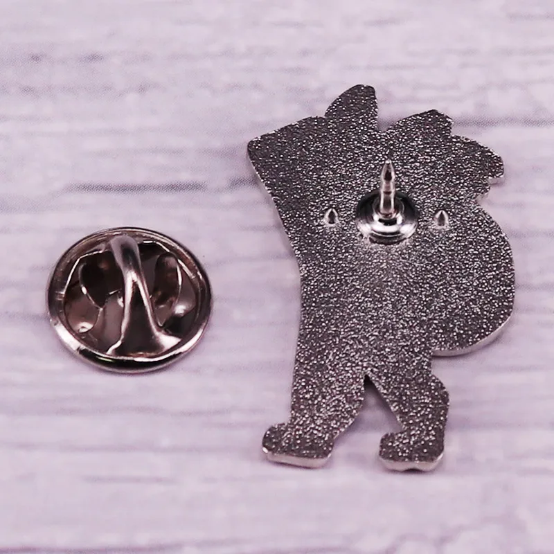 P0kemon Novelty Fitness Muscle Animal Funny Enamel Pin Badge Classic Cartoon Vedio Game Jewelry