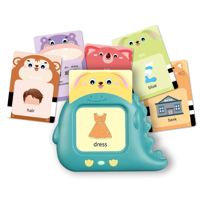 Early Education Electronic Machine Read Card Device Learning Toys Talking Flash Cards for Baby Toddler Kids Educational