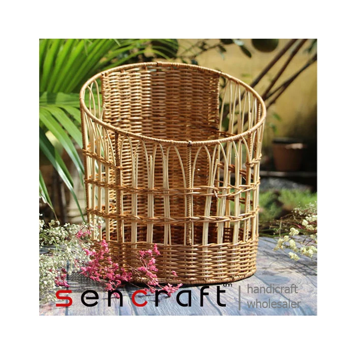 Handmade Rattan Wicker Storage Baskets Storages boxes Container boxes kitchen organizer